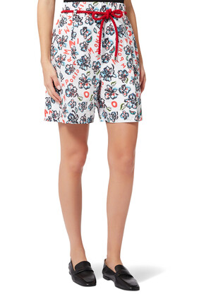 EA Floral Shorts in Cotton
